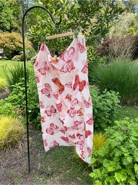 Butterfly Print cashmere shawl